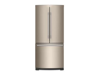 30" Whirlpool 20 cu. ft. Contemporary Handle French Door Refrigerator WRFA60SMHN