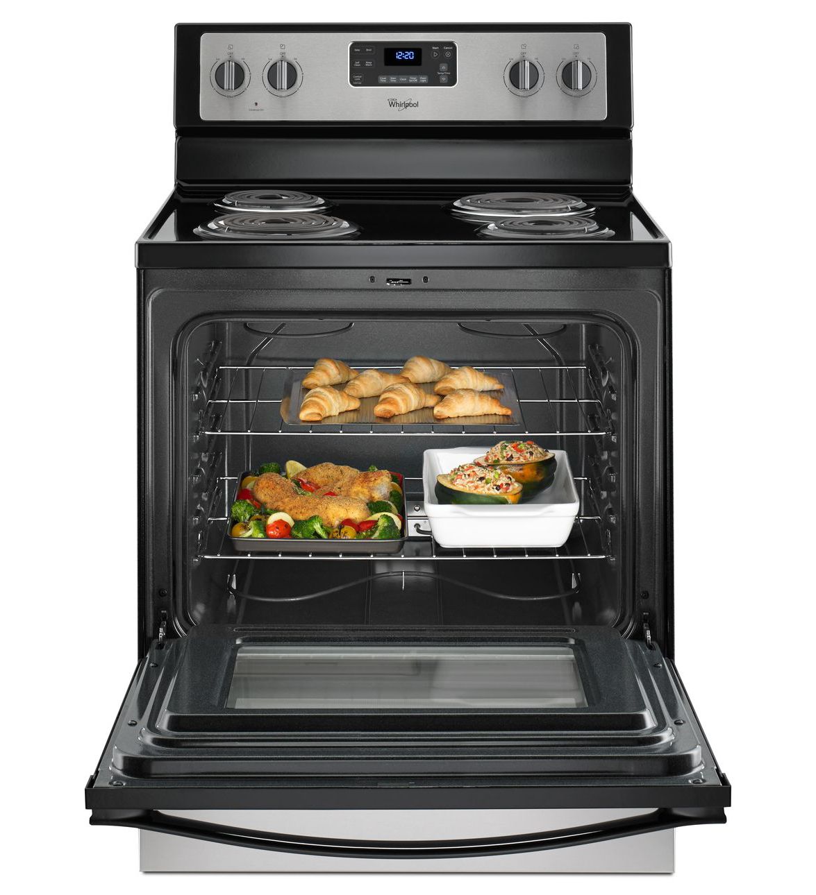 Whirlpool YWFC310S0ES 30" 4.8 Cu. Ft. Freestanding Electric Range wi