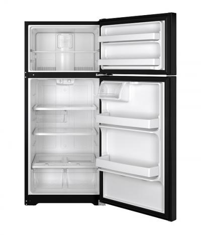 28" GE 15.5 Cu. Ft. ENERGY STAR Top-Freezer No-Frost Refrigerator - GTE16GTHBB