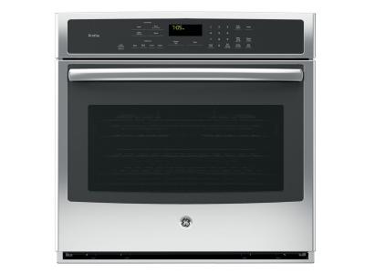 30" GE Profile Electric Self-Cleaning Convection Single Wall Oven - PCT7050SFSS