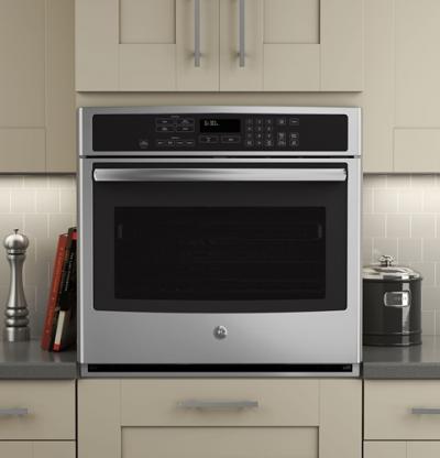 30" GE Profile Electric Self-Cleaning Convection Single Wall Oven - PCT7050SFSS