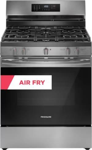 30" Frigidaire 5.1 Cu. Ft. Gas Range with Air Fry - FCRG3083AS