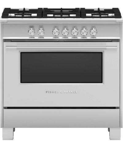 36" Fisher & paykel Freestanding Gas Range - OR36SCG4X1