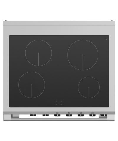 30" Fisher & Paykel Series 9 Classic Induction Range With 4 Zones In Stainless Steel - OR30SCI6X1