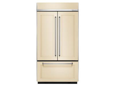 42" KitchenAid 24.2 Cu. Ft.  Built-In Panel Ready French Door Refrigerator with Platinum Interior Design - KBFN502EPA