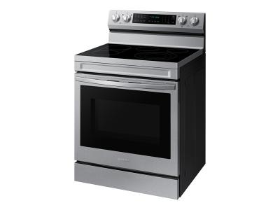 30" Samsung 6.3 Cu. Ft. Freestanding Electric Range With Air Fry And Wi-fi In Stainless Steel - NE63A6711SS