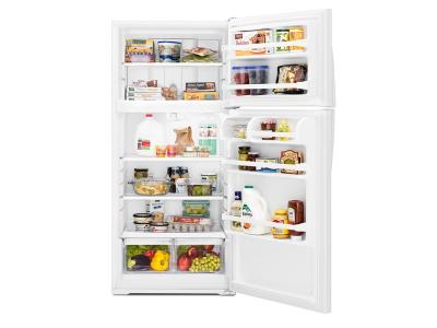 28" Whirlpool 14.3 Cu. Ft. Top-Freezer Refrigerator With Freezer Temperature Control - WRT134TFDW