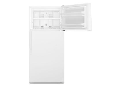 28" Whirlpool 14.3 Cu. Ft. Top-Freezer Refrigerator With Freezer Temperature Control - WRT134TFDW