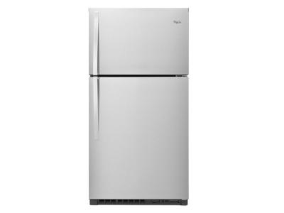 33" Whirlpool® Top-Freezer Refrigerator with Optional EZ Connect Icemaker Kit - WRT541SZDM