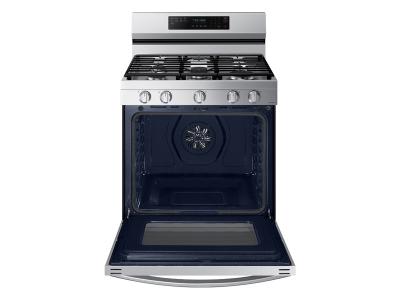 30" Samsung 6.0 Cu. Ft. Freestanding Gas True Convection Range With Wi-Fi And Air Fry - NX60A6711SS