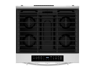 30" Whirlpool Smart Slide In Gas Range with Air Cooking Technology - WSGS7530RZ