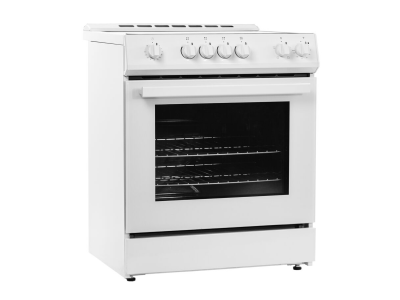 30" Danby 5.0 Cu. Ft. Slide-In Smooth Top Electric Range with Knob Controls in White - DRRM300WC